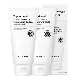 피지 92%개선 여드름완화 클렌징폼 모공세정 시카엑소좀 진정보습 약알칼리 저자극 블랙헤드 피지제거 논코메도제닉, 2개, 120ml