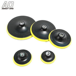 A.O M16內牙魔鬼氈黏拋光盤 打蠟拋光機 電動拋光機 角磨機 手持砂輪機 電鑽打蠟打磨拋光黏扣盤, M14 6"(非M16 請看內文說明)