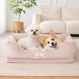 펫앤마마 사계절 분리세탁 반려동물 배개 방석, 1개, 핑크(사계절)