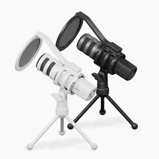 마타스튜디오 C10 콘덴서 방송용 녹음 USB 스탠드 유튜버 마이크 강의 구즈넥, 화이트