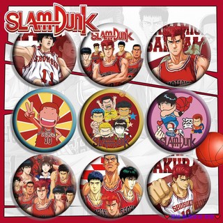 臺灣發貨 灌籃高手吧唧 徽章 胸針掛飾櫻木花道 流川楓 吧唧 徽章 胸章 胸針 動漫徽章 動漫吧唧 徽章別針 馬口鐵徽章