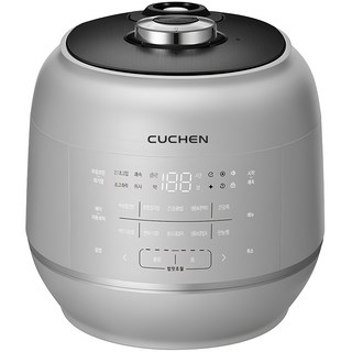 CUCHEN 酷晨 [10% 退稅家電] 2.1氣壓 121 IH 電子壓力鍋 10人份, CRT-RPK1070S, 靜謐淺銀