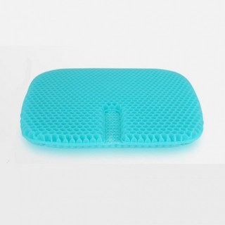 2색 1개 실리콘 여름 젤리 쿨 방석 매트 기능성 쿨링 쿠션 에어 매쉬 의자 학생, 민트-DM179