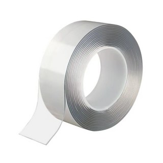 無痕膠帶 雙面膠帶 春聯 無痕貼 奈米魔力膠帶 強力防水透明萬用隨手貼, 無痕膠帶 3cm×5M 厚度1mm, 1個