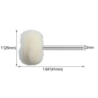 SI FANG 미니 연마 디스크 펠트 샌딩 헤드 2.3/3mm 생크 금속 브러시 용 회전 도구 액세서리, 01 3mm shank, 01 10pcs