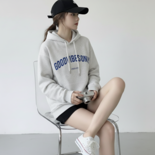 쁘띠엘라 레터링 기모 후드티 맨투맨 프린팅 긴팔티