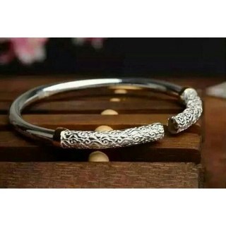 信德良行 孫悟空金箍棒純銀手鐲，避邪開運保平安，皇家典藏好姻緣。