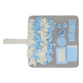 미스터추추 강아지 펀펀 노즈워크 담요, 2개, 블루