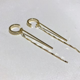 尋常的店 台灣現貨秒出 C型流蘇耳骨夾 金色 銀色 單只售