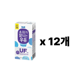 매일유업 소화가잘되는우유 오리지널, 190ml, 12개