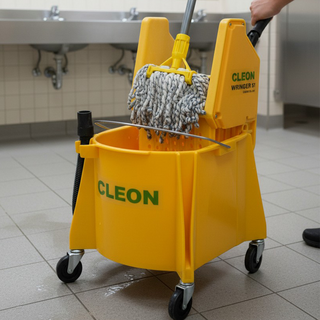 보흥클레온 마포걸레 탈수기 링가 대걸레 짤순이 물짜개 MR-S 대용량 탱크 27L, 옐로우, 1개