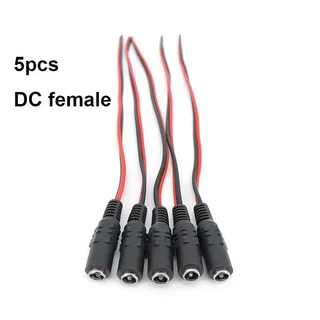 5.5x2.1mm DC 암수 플러그 12V 전원 피그테일 연장 케이블 잭 CCTV 카메라 커넥터 테일 익스텐션 24V 와, 01 1 마력, 01 수 삽입, 02 5x DC female