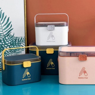 구급함 중형 3컬러 메디컬박스 약상자 구급상자만, 1개