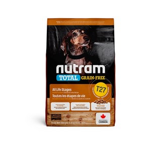 Nutram 紐頓 犬糧 5.4Kg S7 T27 T28 T29 挑嘴小顆粒 狗乾糧 狗主食 狗飼料, 1個, T27挑嘴小顆粒