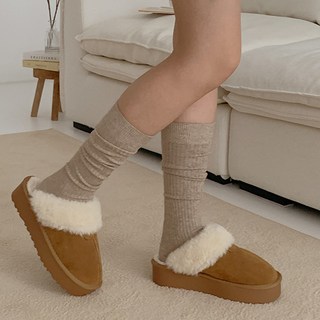 쁘띠러브 골지양말 롱양말 니삭스 주름양말 종아리알커버