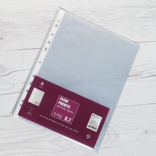 0.7T 두꺼운 A4 클리어화일 리필속지 5팩(100매) 1(개) 4784 PCS