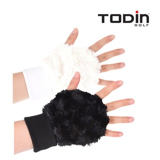 가야 털손등장갑 방한 겨울용품, 화이트, 1개