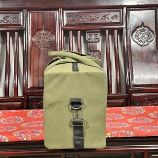 帆布旅行包特厚手提包大容量耐磨行李包單肩斜跨旅行包打工出差包, 【爆火款】#加厚黑色B003,【小號】#B003不可套拉桿