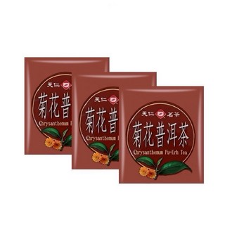 天仁茗茶 烏龍茶包/茉莉花茶/菊花普洱茶/阿薩姆紅茶包, 1個, 菊花普洱茶 50包