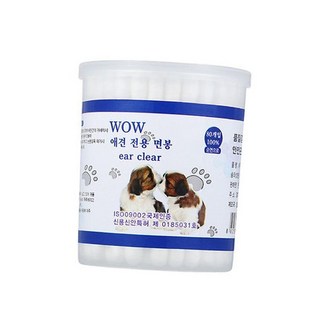 가정플러스 반려동물 애견 전용 면봉 애견귀청소면봉 강아지면봉 변려견면봉 귀세정 애견용면봉