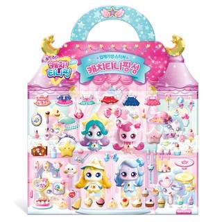 슈팅스타 캐치티니핑 입체가방스티커, 캐치티니핑성, 도티도그