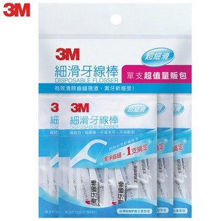 3M 細滑牙線棒 單支超值量販包32入x3包, 1個, 32