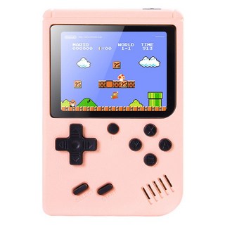 MMQ K18 마카롱 포켓 레트로 게임기, 단일상품(핑크)
