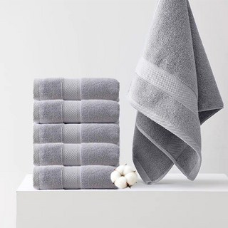 Niftynest 호텔 고급 수건 50수 수건세트 목욕타올 샤워타올 목욕수건 샤워수건, 5개, 다크 그레이