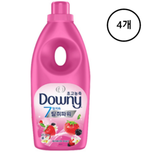 다우니 탈취파워 레몬그라스 라일락 고농축 섬유유연제, 다우니 고농축 섬유유연제 레몬그라스 라일락 1L 4개