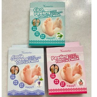 Kameria 凱蜜菈 台灣製 足足稱奇 涼感薰衣草 積雪草 水蜜桃 去皮嫩足膜 17ml*2, 1個, 蜜桃