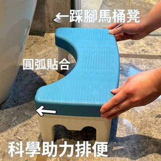 馬桶凳 35°C 科學助排便 承重200斤, 藍色踩腳凳（升級款/防滑/承重強）,單個裝【嘗鮮價】