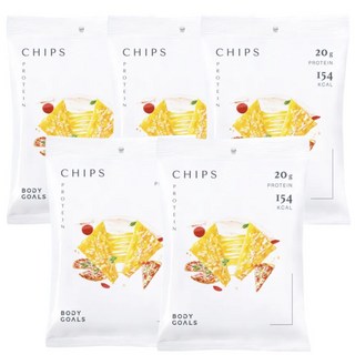 Body Goals 高蛋白脆片 義式披薩口味 高蛋白質 低卡零食, 35g, 5個