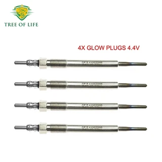 4X 글로우 플러그 4.4V 1.3 D 피아트 500 푼토 도블로 아이디어 팬다 란치아 이피스톤 머사 알파 로메오 멀, 01 4PCS