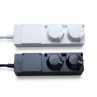 고디퍼 국산 4000W 방수 멀티탭 고용량 누전차단기 블랙 캠핑 식당 주방 야외용 콘센트 2구, White(2구), 1개, 3m