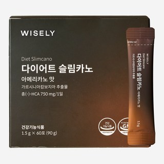 와이즐리 다이어트 커피 슬림카노, 60회분, 1개
