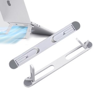 아이엔조이 높이 각도 조절 접이식 휴대용 노트북 거치대 스탠드 받침대 킥스탠드 INJ-NS01, 1개, 화이트