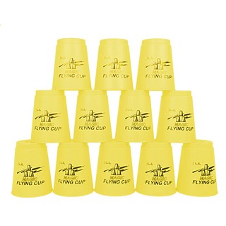 大號 比賽杯 益智玩具 競技玩具 疊疊樂, 速疊杯-黃色, 1個