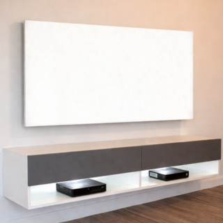 올라잇 모던 밴딩 티비커버, 1개, 화이트