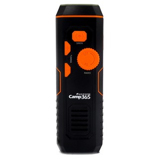 캠프365 다기능 5in1 자가발전 라디오 랜턴 아웃도어 캠핑 비상용 휴대용 손전등, 1개, black (블랙)