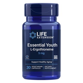 LIFE EXTENSION Essential Youth麥角硫因素食膠囊 5mg, 1罐, 30顆