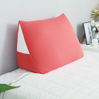 LINU 리누 트리백 침대 등받이 쿠션, 선셋오랜지, 1개