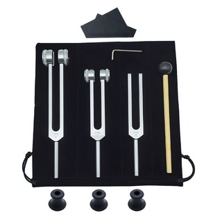 3 件套音叉組 (128Hz 256Hz 512Hz) 用於治療脈輪聲音療法緩解壓力, 1個, 1Set