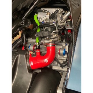 普菲迅國際 PGO TIG 170強化耐油進氣管，提升引擎效能，耐高溫耐腐蝕，增加動力輸出, 1個, 紅色