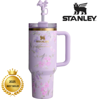 휴대용 대용량 텀블러 1.18L파티 에디션, 1개, 1.18L, 퍼플 꽃무늬