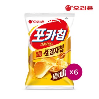 오리온 포카칩 스윗치즈(60g)x 6개, 60g