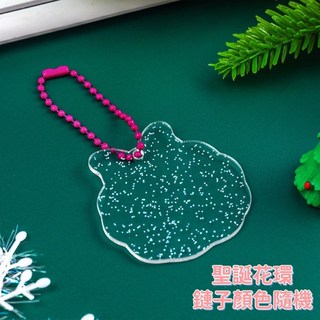 聖誕節裝飾貼紙組 DIY流沙估卡 可愛聖誕主題 美術文具用品, 聖誕花環估卡, 1個