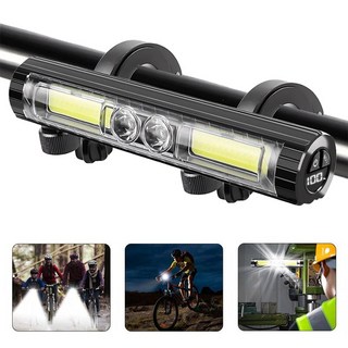 Shipshape 자전거라이트 LED 충전식 불빛조절 전조등 후미등 후레쉬 전조등 헤드라이트 조명 야간등 안전등, 1개, MY19-롱 스타일(18cm)