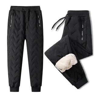 LUNAPOLI 겨울 방한 솜 남성 패딩바지 기모 골프 작업복 팬츠 융털