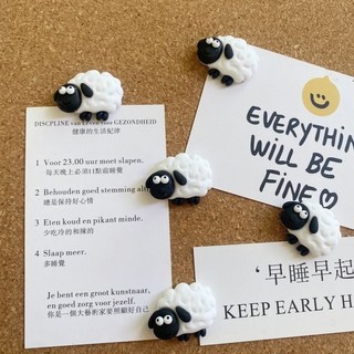 優選好物 羊了個羊 可愛小圖釘 留言繪畫板釘 軟木毛氈板創意裝飾 固定辦公釘, 小羊12個, 1個