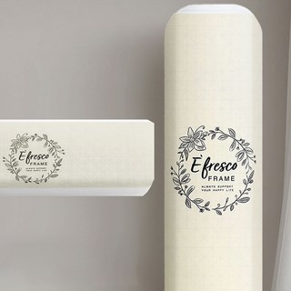 PULSEBIZ 에어컨커버 투인원세트 벽걸이+스탠드 에어컨덮개, 플라워프레임, 레몬베이지